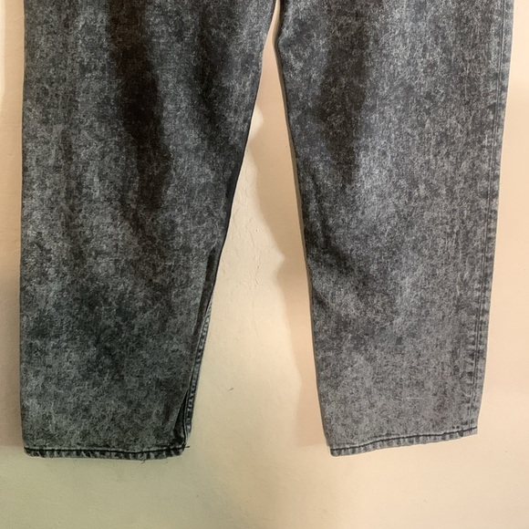 Sandro Lone Acid Washed Straight Leg Jeans in Black Size 42 (10) - Picture 10 of 13